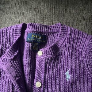 Purple Ralph Lauren sweater 2t